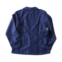 Load image into Gallery viewer, NOS 1940's "LE DIABLE ROUGE" BLUE MOLESKIN JACKET (MEDIUM)