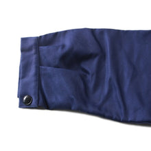 Load image into Gallery viewer, NOS 1940's "LE DIABLE ROUGE" BLUE MOLESKIN JACKET (MEDIUM)