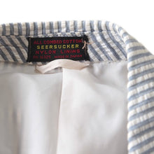 Load image into Gallery viewer, 1960's SEERSUCKER COTTON 3B JACKET (MEDIUM)