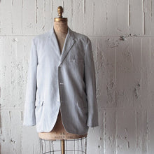 Load image into Gallery viewer, 1960's SEERSUCKER COTTON 3B JACKET (MEDIUM)