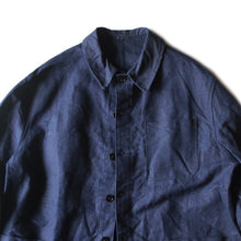 Load image into Gallery viewer, NOS 1940's FRENCH INDIGO LINEN WORK JACKET (LARGE)