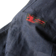 Load image into Gallery viewer, NOS 1940's FRENCH INDIGO LINEN WORK JACKET (LARGE)