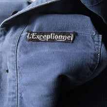 Load image into Gallery viewer, 1940's FRENCH COTTON TWILL FADED WORK JAKET WITH V-POCKET (MEDIUM)