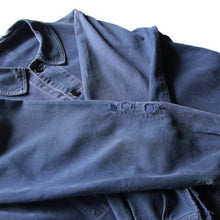Load image into Gallery viewer, 1940's FRENCH COTTON TWILL FADED WORK JAKET WITH V-POCKET (MEDIUM)