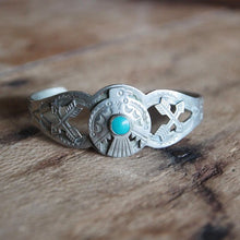 Load image into Gallery viewer, VINTAGE "NAVAJO" THUNDERBIRD BANGLE