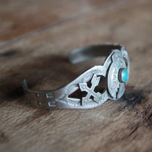 Load image into Gallery viewer, VINTAGE "NAVAJO" THUNDERBIRD BANGLE
