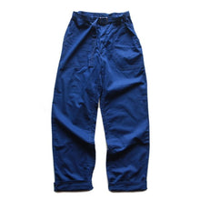 Load image into Gallery viewer, VINTAGE FRENCH HBT INDIGO COTTON WORK TROUSER (W34) MINT CONDITION