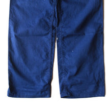 Load image into Gallery viewer, VINTAGE FRENCH HBT INDIGO COTTON WORK TROUSER (W34) MINT CONDITION