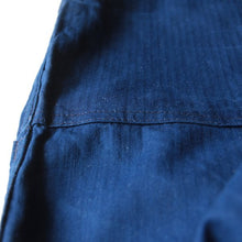 Load image into Gallery viewer, VINTAGE FRENCH HBT INDIGO COTTON WORK TROUSER (W34) MINT CONDITION