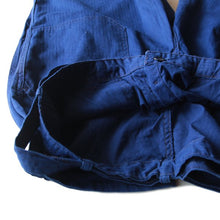Load image into Gallery viewer, VINTAGE FRENCH HBT INDIGO COTTON WORK TROUSER (W34) MINT CONDITION