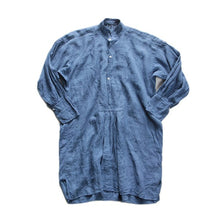 Load image into Gallery viewer, FRENCH INDIGO LINEN PULLOVER SHIRTS (UNISEX)