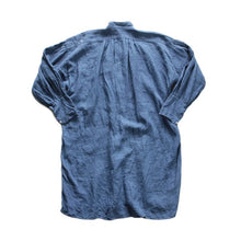 Load image into Gallery viewer, FRENCH INDIGO LINEN PULLOVER SHIRTS (UNISEX)
