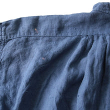 Load image into Gallery viewer, FRENCH INDIGO LINEN PULLOVER SHIRTS (UNISEX)