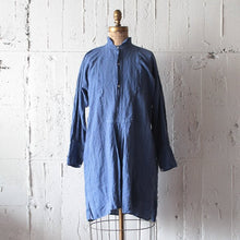 Load image into Gallery viewer, FRENCH INDIGO LINEN PULLOVER SHIRTS (UNISEX)