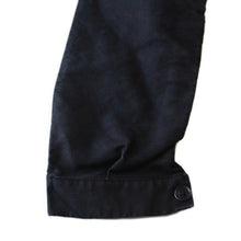画像をギャラリービューアに読み込む, 1950's V-POCKET FRENCH BLACK MOLESKIN JACKET (MEDIUM) MINT CONDITION