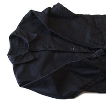 画像をギャラリービューアに読み込む, 1950's V-POCKET FRENCH BLACK MOLESKIN JACKET (MEDIUM) MINT CONDITION
