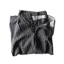 Load image into Gallery viewer, ~ 1940's FRENCH STRIPE WORK COTTON SLACKS (W32)