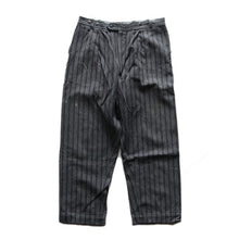 Load image into Gallery viewer, ~ 1940's FRENCH STRIPE WORK COTTON SLACKS (W32)
