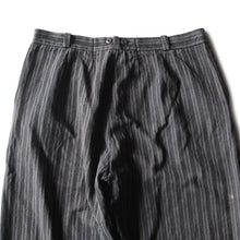Load image into Gallery viewer, ~ 1940's FRENCH STRIPE WORK COTTON SLACKS (W32)