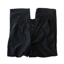 Load image into Gallery viewer, ~ 1950's FRENCH BLACK MOLESKIN WORK TROUSER (W34.5)