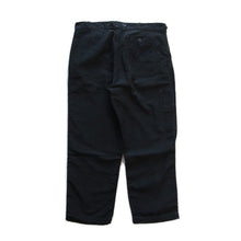 Load image into Gallery viewer, ~ 1950's FRENCH BLACK MOLESKIN WORK TROUSER (W34.5)
