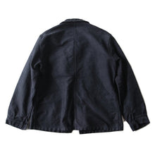 画像をギャラリービューアに読み込む, 1950's FRENCH BLACK MOLESKIN WORK JACKET (MEDIUM) MINT CONDITION