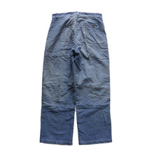Load image into Gallery viewer, 1940's "LE MONT ST MICHEL" FADED PATCHWORK MOLESKIN PANTS (W32)