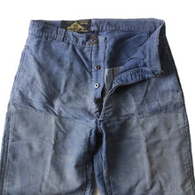 Load image into Gallery viewer, 1940's "LE MONT ST MICHEL" FADED PATCHWORK MOLESKIN PANTS (W32)