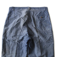 Load image into Gallery viewer, 1940's "LE MONT ST MICHEL" FADED PATCHWORK MOLESKIN PANTS (W32)
