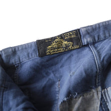 Load image into Gallery viewer, 1940's "LE MONT ST MICHEL" FADED PATCHWORK MOLESKIN PANTS (W32)