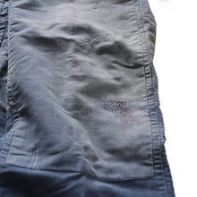 Load image into Gallery viewer, 1940's "LE MONT ST MICHEL" FADED PATCHWORK MOLESKIN PANTS (W32)