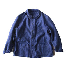 画像をギャラリービューアに読み込む, 1940's "LE MONT ST MICHEL" MOLESKIN WORK JACKET (X-LARGE) MINT CONDITION
