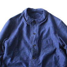 画像をギャラリービューアに読み込む, 1940's "LE MONT ST MICHEL" MOLESKIN WORK JACKET (X-LARGE) MINT CONDITION