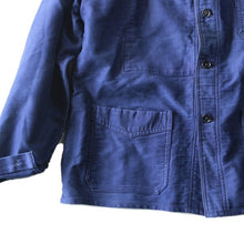 画像をギャラリービューアに読み込む, 1940's "LE MONT ST MICHEL" MOLESKIN WORK JACKET (X-LARGE) MINT CONDITION