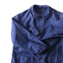 画像をギャラリービューアに読み込む, 1940's "LE MONT ST MICHEL" MOLESKIN WORK JACKET (X-LARGE) MINT CONDITION