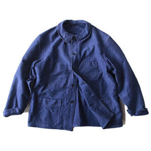 画像をギャラリービューアに読み込む, 1940's "LE MONT ST MICHEL" MOLESKIN WORK JACKET (X-LARGE) MINT CONDITION