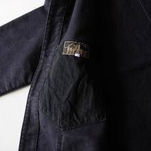 Load image into Gallery viewer, 1950's FRENCH V-POCKET BLACK MOLESKIN WORK JACKET (LARGE) MINT CONDITION