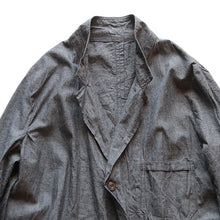 画像をギャラリービューアに読み込む, N.O.S VINTAGE ITALY MILITARY GLAY CHAMBRAY COAT (LARGE)