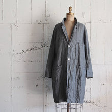画像をギャラリービューアに読み込む, N.O.S VINTAGE ITALY MILITARY GLAY CHAMBRAY COAT (LARGE)