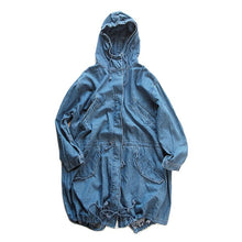画像をギャラリービューアに読み込む, OLD M-65 STYLE DENIM FISHTAIL PARKA (X-SMALL)