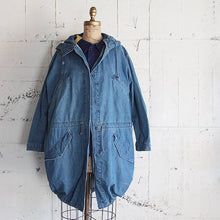 画像をギャラリービューアに読み込む, OLD M-65 STYLE DENIM FISHTAIL PARKA (X-SMALL)