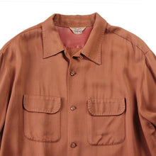 Load image into Gallery viewer, 1950's "PENNEY'S" RAYON BOX L / S SHIRT (X-LARGE)