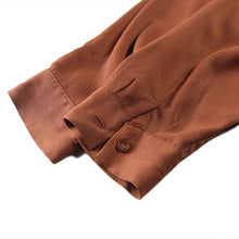 Load image into Gallery viewer, 1950's "PENNEY'S" RAYON BOX L / S SHIRT (X-LARGE)