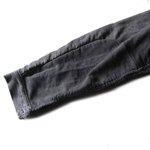 画像をギャラリービューアに読み込む, 1930's〜 "LE ST PIERRE" BLACK MOLESKIN JACKET WITH EXTRA SMALL V-POCKET (MEDIUM)
