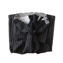 Load image into Gallery viewer, VINTAGE FRENCH STRIPE WOOL SLACKS (W29)