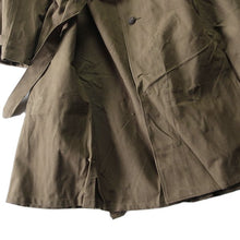 画像をギャラリービューアに読み込む, N.O.S 1940's〜 "FRENCH ARMY" MOTOR CYCLE OVER COAT (SIZE 2 MEDIUM-LARGE)