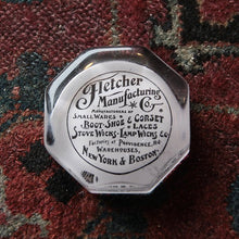 Load image into Gallery viewer, ANTIQUE ADVERTISING GLASS PAPER WEIGHT