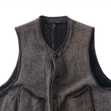 画像をギャラリービューアに読み込む, 1950's BROWN'S BEACH WOOL VEST (MEDIUM)