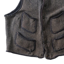 画像をギャラリービューアに読み込む, 1950's BROWN'S BEACH WOOL VEST (MEDIUM)