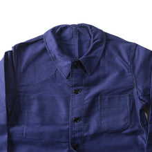 Load image into Gallery viewer, NOS 1950's FRENCH BLUE MOLESKIN WORK JACKET (MEDIUM)